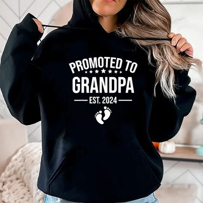 Best Grandpa Shirt, Proud Grandpa Unisex T-Shirt/Hoodie/Sweatshirt HLT00 - 1st Time Grandpa EST 2024 New First Grandpa 2024 T-Shirt