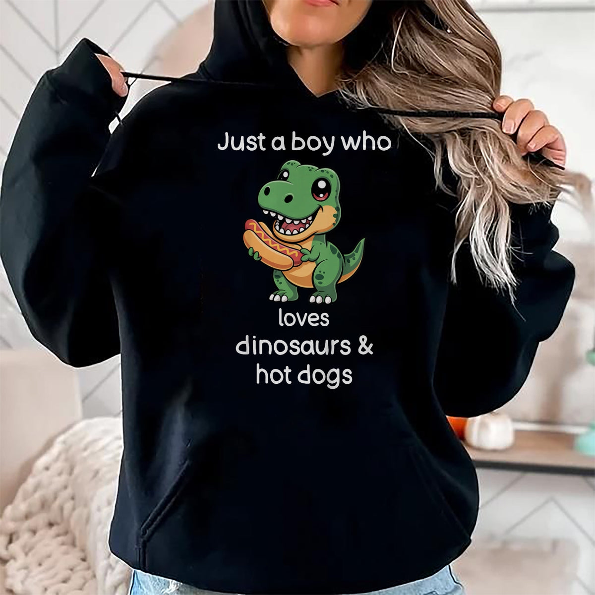 Best Dinosaur Lover Shirt, Funny Dinosaur UnisexT-Shirt/Hoodie/Sweatshirt HLT00 - Kids Dinosaur Hot Dog Shirt Boys Cool T Rex Hot Dog T-Shirt