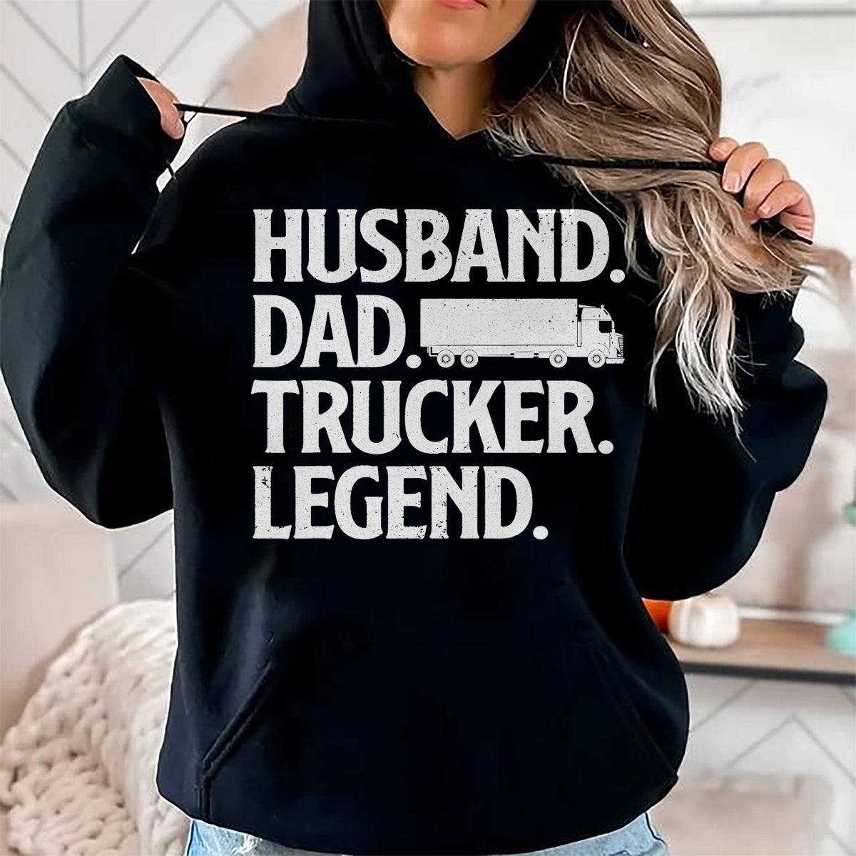 Best Truck Driver Life Shirt, Funny Trucker UnisexT-Shirt/Hoodie/Sweatshirt HLT00 - Funny Trucker Art for Truck Driver Husband Men Dad Trucking T-Shirt Small