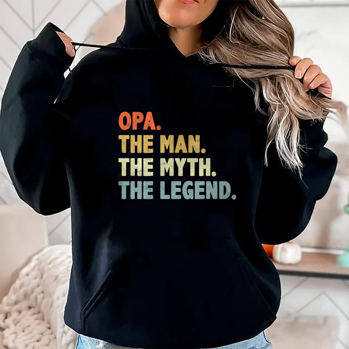 Best Grandpa Shirt, Proud Grandpa Unisex T-Shirt/Hoodie/Sweatshirt HLT00 - Opa The Man Myth Legend Father’s day gift for Grandpa G-Dad T-Shirt