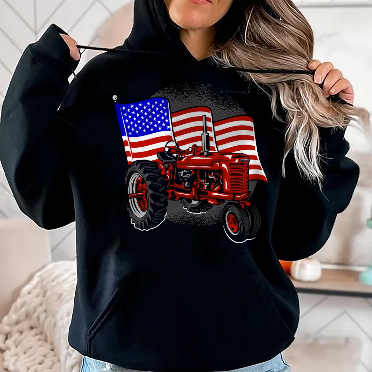 Best Farmer Life Shirt, Funny Farmer UnisexT-Shirt/Hoodie/Sweatshirt HLT00 - 4th of July Gift Patriotic Farmer US Flag Tractor Farmer T-Shirt