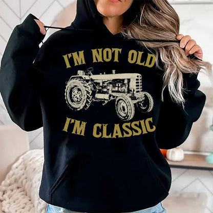 Best Farmer Life Shirt, Funny Farmer UnisexT-Shirt/Hoodie/Sweatshirt HLT00 - Vintage Tractor I'm Not Old I'm Classic Funny Tractor T-Shirt