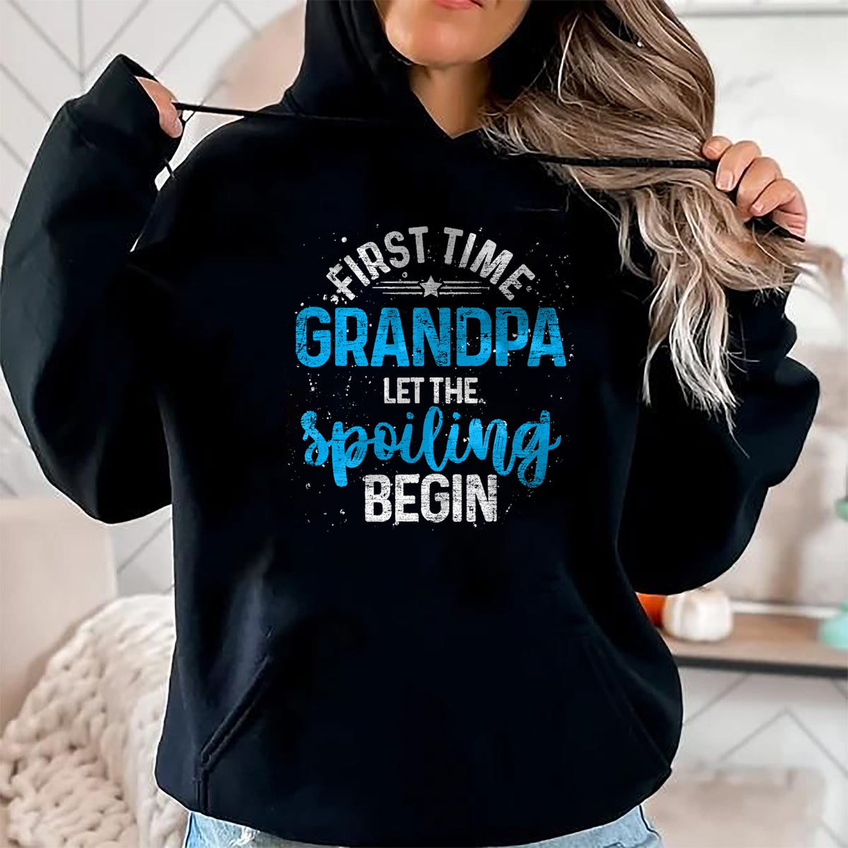 Best Grandpa Shirt, Proud Grandpa Unisex T-Shirt/Hoodie/Sweatshirt HLT00 - First Time Grandpa Let The Spoiling Begin Future Grandpa T-Shirt