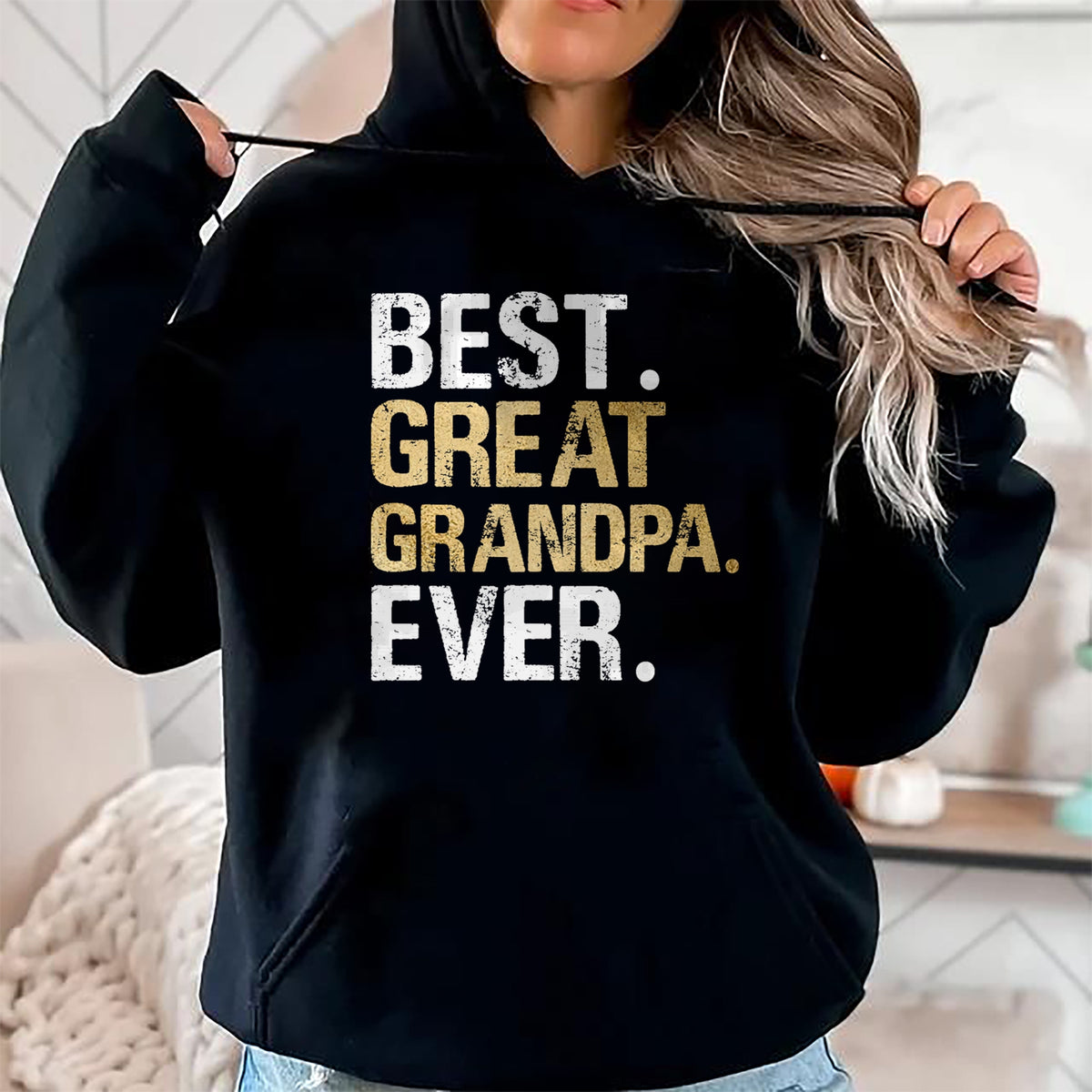 Best Grandpa Shirt, Proud Grandpa Unisex T-Shirt/Hoodie/Sweatshirt HLT00 -Best Great Grandpa Ever Gift from Granddaughter Grandson T-Shirt