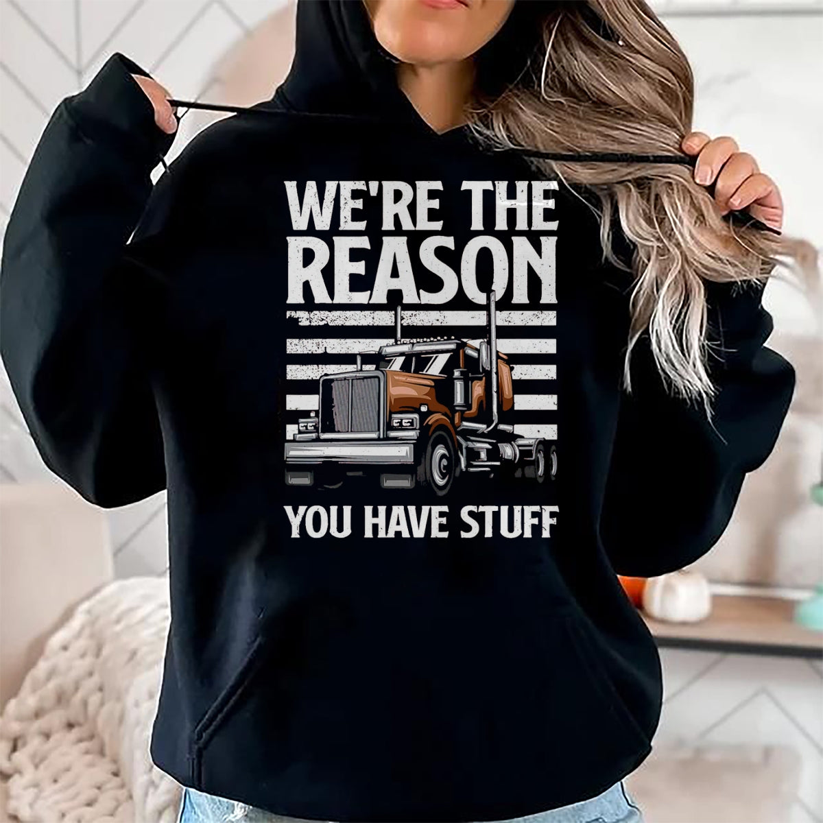 Best Truck Driver Life Shirt, Funny Trucker UnisexT-Shirt/Hoodie/Sweatshirt HLT00 - Funny Trucker Design for Men Big Rig Trucker Truck Driver T-Shirt, Men, Black, Small