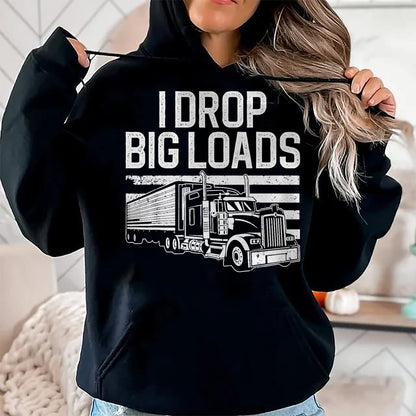 Best Truck Driver Life Shirt, Funny Trucker UnisexT-Shirt/Hoodie/Sweatshirt HLT00 - Funny Trucker Design for Men Women Semi Truck Driver Lover T-Shirt, Men, Black, Medium