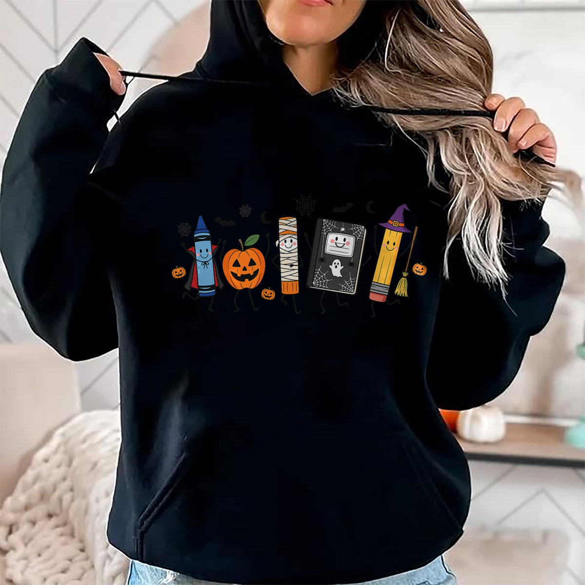 Best Teacher Shirt, Funny Teacher UnisexT-Shirt/Hoodie/Sweatshirt HLT00 - Back to School Halloween Teacher Spooky School Supplies T-Shirt