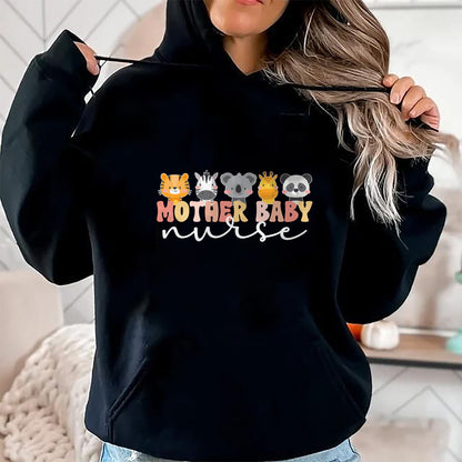Funny Nurse Shirt, Nurse Unisex T-Shirt/Hoodie/Sweatshirt HLT00 - Mother Baby Nurse Boho Postpartum Nurse Mom Baby Nurse T-Shirt
