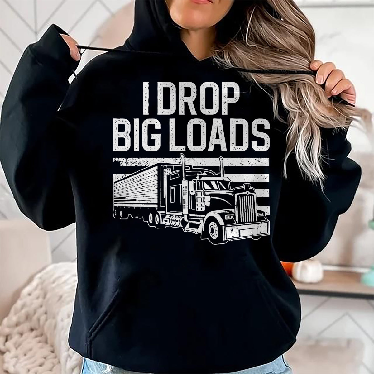 Best Truck Driver Life Shirt, Funny Trucker UnisexT-Shirt/Hoodie/Sweatshirt HLT00 - Funny Trucker Design for Men Women Semi Truck Driver Lover T-Shirt, Men, Black, 3X-Large (1)
