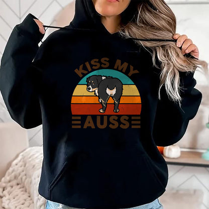 Dog Love Shirt, Dog Lover Gift T-Shirt/Hoodie/Sweatshirt HLT00 - Mini Australian Shepherd Kiss My Auss Funnny Dog Mom Dad T-Shirt