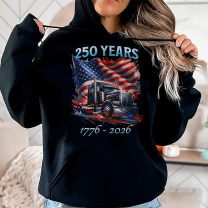 Best Truck Driver Life Shirt, Funny Trucker UnisexT-Shirt/Hoodie/Sweatshirt HLT00 - American Flag Semi Truck Patriotic Trucker Patriotism T-Shirt