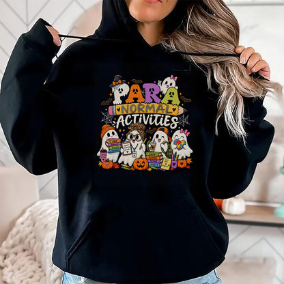 Best Teacher Shirt, Funny Teacher UnisexT-Shirt/Hoodie/Sweatshirt HLT00 - para Normal Activities SPED Teachers Ghost Fall Halloween T-Shirt (2)