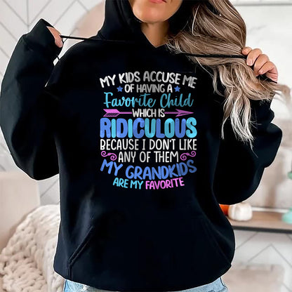 Best Grandpa Shirt, Proud Grandpa Unisex T-Shirt/Hoodie/Sweatshirt HLT00 - My Grandkids Are Favorite Funny Family Grandpa Grandma T-Shirt