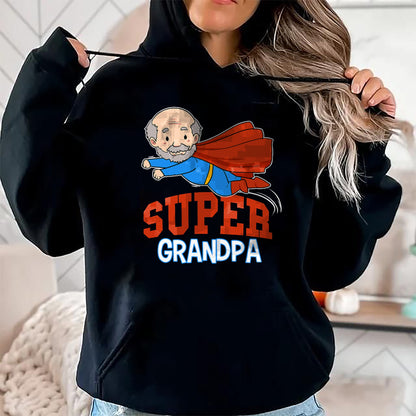 Best Grandpa Shirt, Proud Grandpa Unisex T-Shirt/Hoodie/Sweatshirt HLT00 - Super Grandpa Hero Grandpa Superhero Grandpa T-Shirt