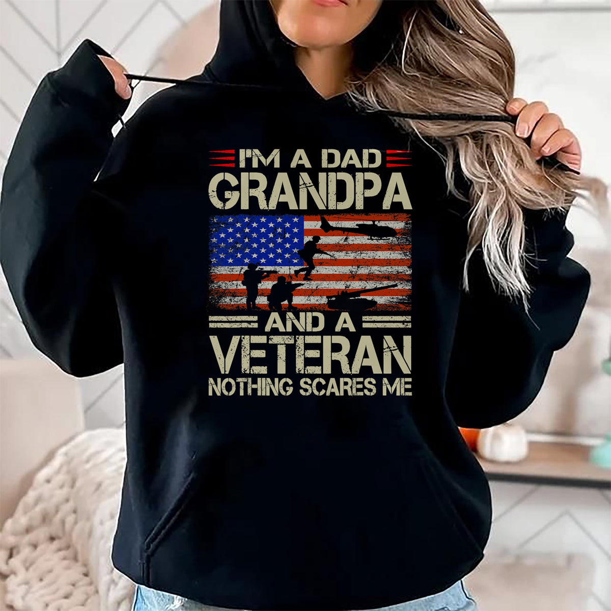 Best Grandpa Shirt, Proud Grandpa Unisex T-Shirt/Hoodie/Sweatshirt HLT00 -Fathers Day Gift Grandpa Gift Dad Grandpa And Veteran T-Shirt