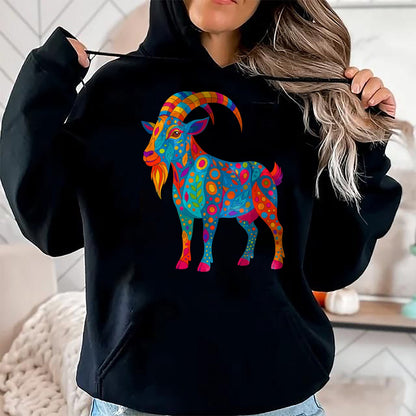 Best Farmer Life Shirt, Funny Farmer UnisexT-Shirt/Hoodie/Sweatshirt HLT00 - Psychedelic Goat T-Shirt