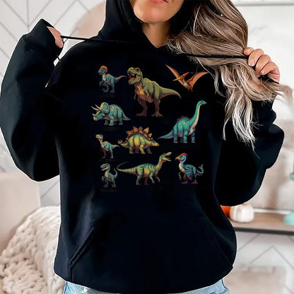 Best Dinosaur Lover Shirt, Funny Dinosaur UnisexT-Shirt/Hoodie/Sweatshirt HLT00 - Womens Vintage Dinosaur Trainer Halloween Costume Retro Sunset Dino V-Neck T-Shirt
