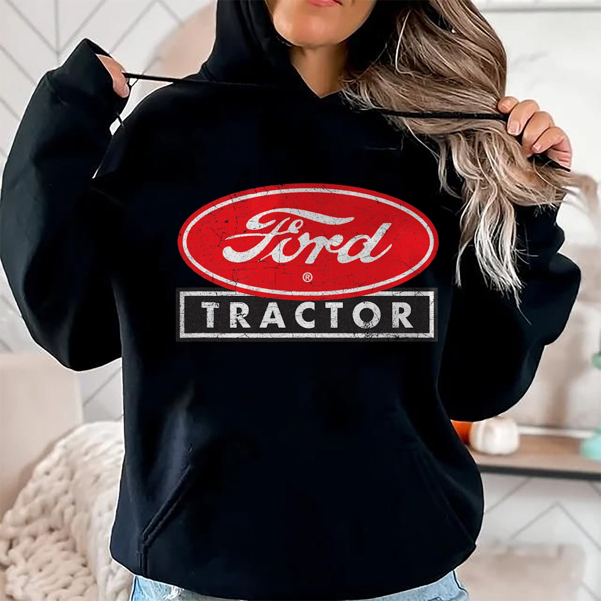 Best Farmer Life Shirt, Funny Farmer UnisexT-Shirt/Hoodie/Sweatshirt HLT00 - Ford Tractor Logo T-Shirt