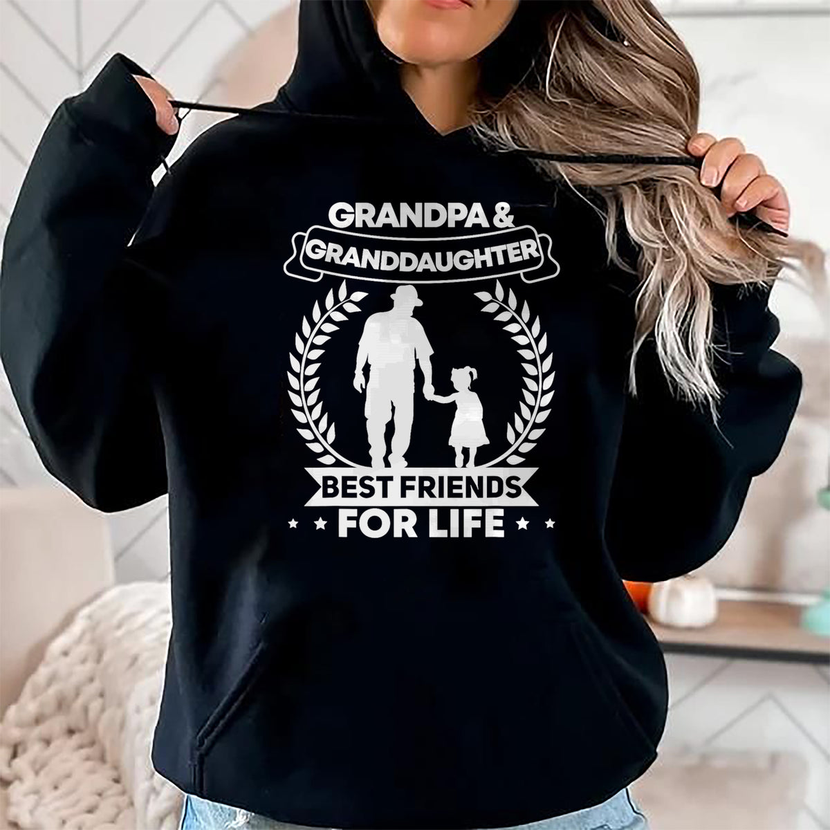 Best Grandpa Shirt, Proud Grandpa Unisex T-Shirt/Hoodie/Sweatshirt HLT00 - Grandfather Granddaughter Grandpa and Granddaughter Matching T-Shirt