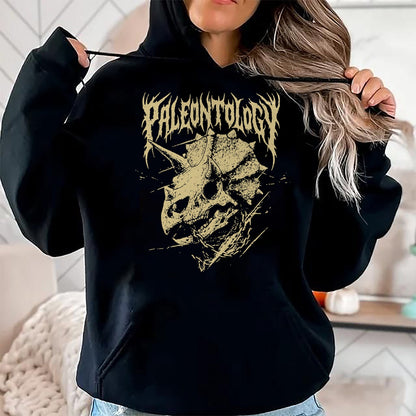 Best Dinosaur Lover Shirt, Funny Dinosaur UnisexT-Shirt/Hoodie/Sweatshirt HLT00 - Paleontology Metal Triceratops Skull and Chains Dinosaur Art T-Shirt