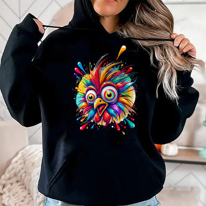 Best Farmer Life Shirt, Funny Farmer UnisexT-Shirt/Hoodie/Sweatshirt HLT00 -Colorful Crazy Chicken Farmer T-Shirt