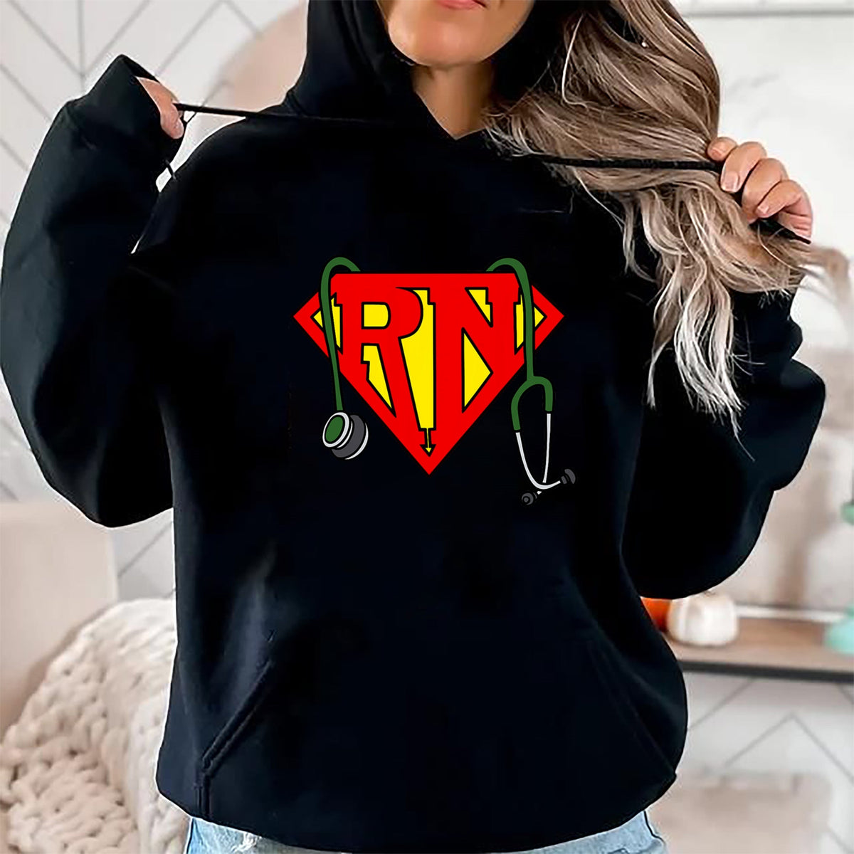Funny Nurse Shirt, Nurse Unisex T-Shirt/Hoodie/Sweatshirt HLT00 - Super nurse Funny Superhero Nurse T-Shirt