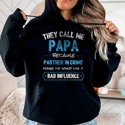 Best Grandpa Shirt, Proud Grandpa Unisex T-Shirt/Hoodie/Sweatshirt HLT00 - Funny Grandpa Papa Partner In Crime Dad T-Shirt