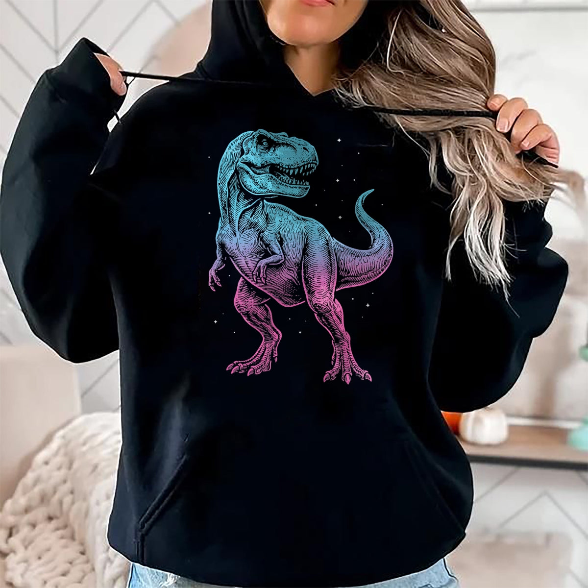Best Dinosaur Lover Shirt, Funny Dinosaur UnisexT-Shirt/Hoodie/Sweatshirt HLT00 - T-Rex Illustration Dinosaur T-Shirt (2)