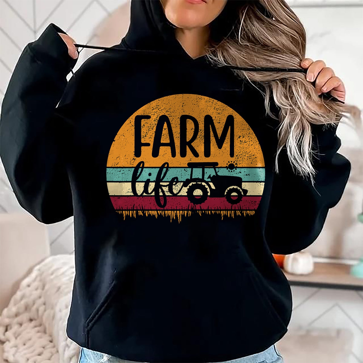 Best Farmer Life Shirt, Funny Farmer UnisexT-Shirt/Hoodie/Sweatshirt HLT00 - Retro Vintage Farm Life Farming Tractor Family Farmer Gift T-Shirt Small