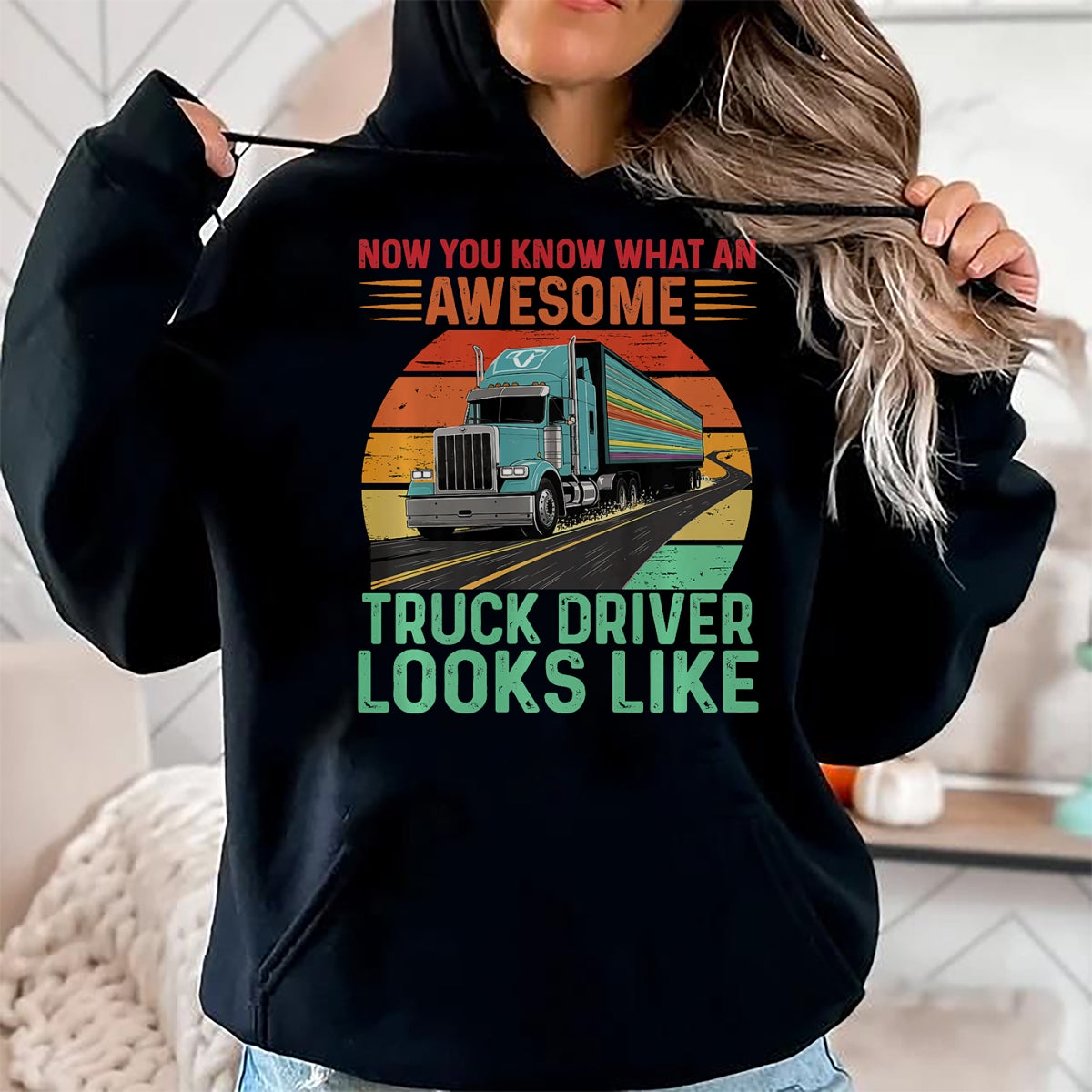Best Truck Driver Life Shirt, Funny Trucker UnisexT-Shirt/Hoodie/Sweatshirt HLT00 - Awesome Truck driver Trucker Design For Men Truck Driver Premium Tri-blend T-Shirt