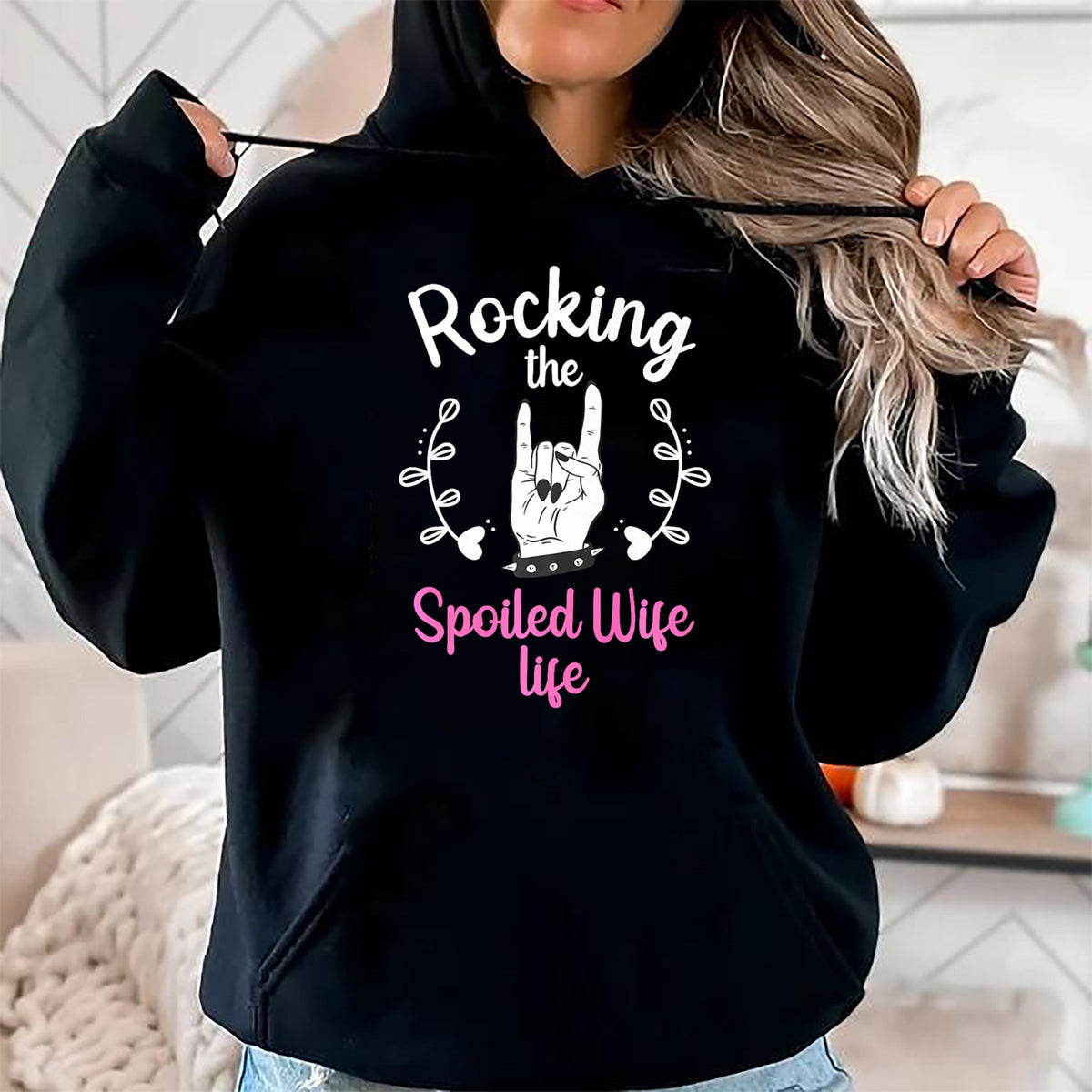 Best Wife Shirt, Wife and Husband Unisex T-Shirt/Hoodie/Sweatshirt HLT00 - Gift for wife T shirt, spoiled wife   Funny Spoiled Wife Art For Women Husband Spoiled Wife Life Pre (5)