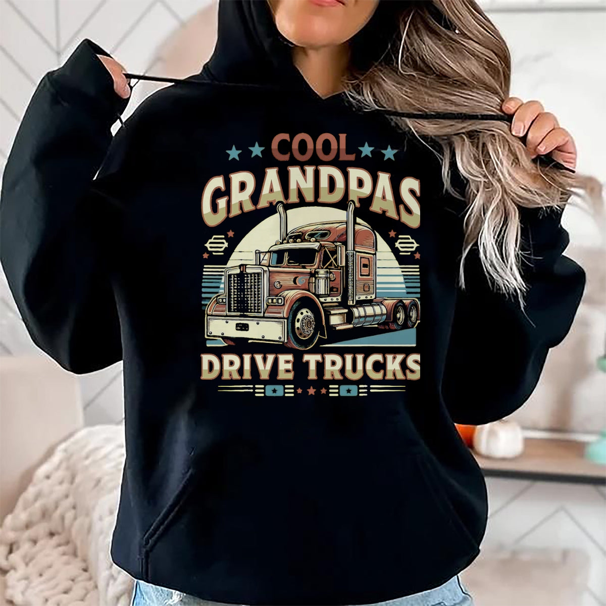 Best Truck Driver Life Shirt, Funny Trucker UnisexT-Shirt/Hoodie/Sweatshirt HLT00 - Cool Grandpas Drive Trucks Trucker Truck Driver Outfit T-Shirt, Men, Black, 3X-Large
