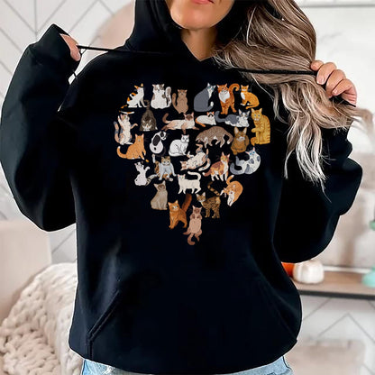 Cat Love Shirt, Funny Cat Lover Gift UnisexT-Shirt/Hoodie/Sweatshirt HLT00 - Cats Love Kitty Nerd Cat Lovely Kitten Lovers T-Shirt