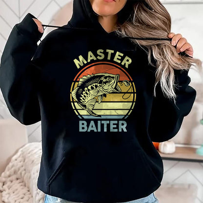 Best Grandpa Shirt, Proud Grandpa Unisex T-Shirt/Hoodie/Sweatshirt HLT00 - Fishing-Shirt Dad Grandpa Master-Baiter Funny T-Shirt