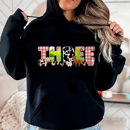 Best Farmer Life Shirt, Funny Farmer UnisexT-Shirt/Hoodie/Sweatshirt HLT00 - 3rd Farm Birthday Party 3 Year Old Farmer Birthday T-Shirt