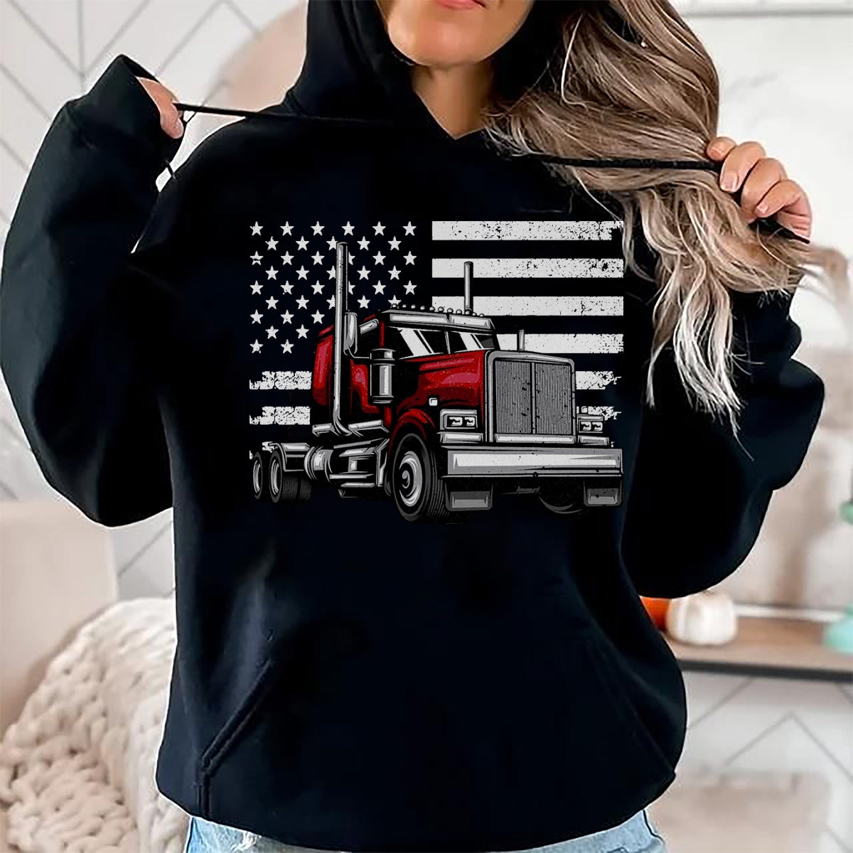 Best Truck Driver Life Shirt, Funny Trucker UnisexT-Shirt/Hoodie/Sweatshirt HLT00 - Cool Truck Design for Men Women Trucker Vehicle Truck Driver T-Shirt, Men, Black, X-Large
