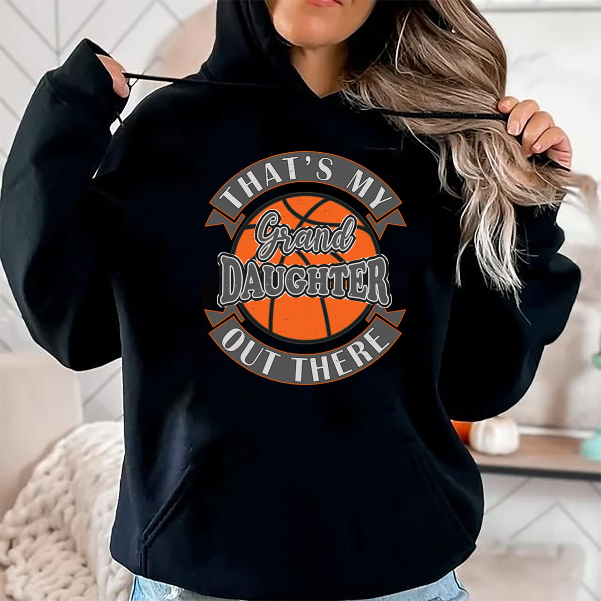 Best Grandpa Shirt, Proud Grandpa Unisex T-Shirt/Hoodie/Sweatshirt HLT00 - That's My Granddaughter Out There Basketball Grandma Grandpa T-Shirt