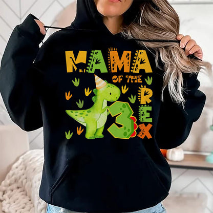 Best Dinosaur Lover Shirt, Funny Dinosaur UnisexT-Shirt/Hoodie/Sweatshirt HLT00 - Mama of The Three Rex 3rd Birthday Boy Dinosaur T-Rex T-Shirt