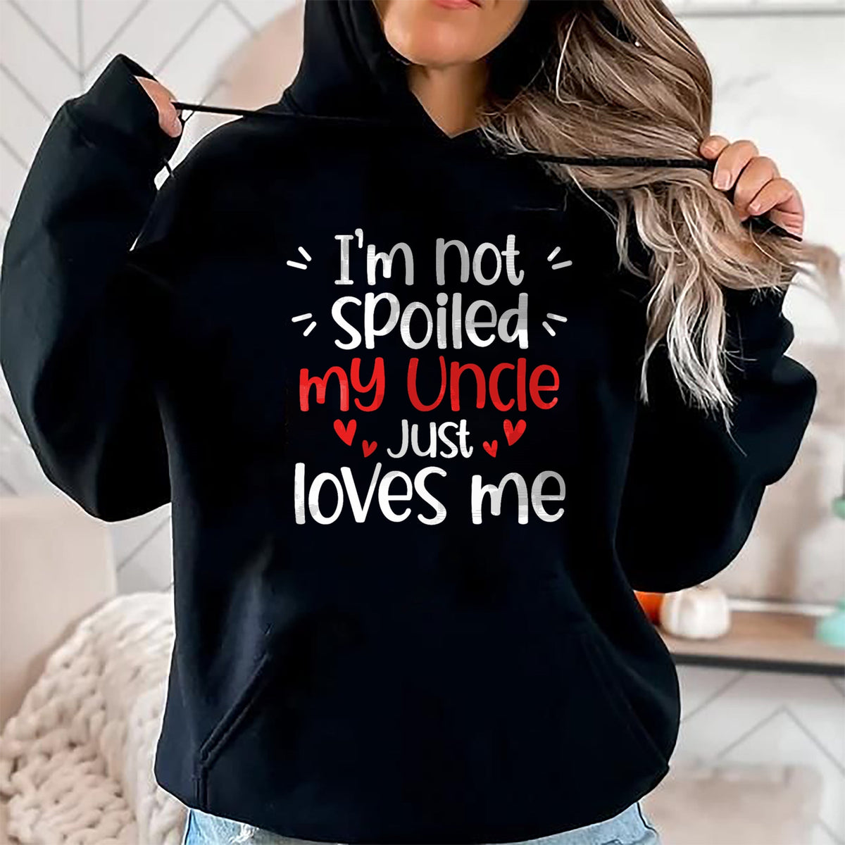 Best Wife Shirt, Wife and Husband Unisex T-Shirt/Hoodie/Sweatshirt HLT00 - I'm Not Spoiled My Uncle Loves Me Funny Kids Best Friend T-Shirt (1)