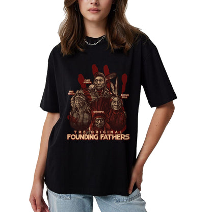 Native American T-Shirts, Vintage Native American Unisex T-Shirt/Hoodie/Sweatshirt HLT00 - The Original Founding Fathers Native American T-Shirt (1)