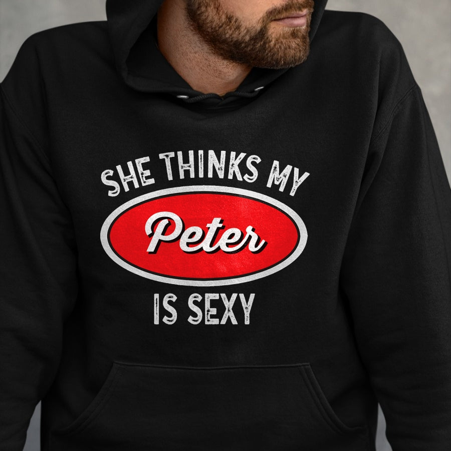 Best Truck Driver Life Shirt, Funny Trucker UnisexT-Shirt/Hoodie/Sweatshirt HLT00 - Funny Truck Driver T-Shirt - She Thinks My Peter is Sexy T-Shirt