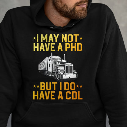 Best Truck Driver Life Shirt, Funny Trucker UnisexT-Shirt/Hoodie/Sweatshirt HLT00 - Best CDL Driver Art for Men Women Trucker CDL Truck Driver T-Shirt, Men, Black, X-Large
