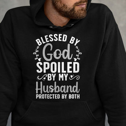 Best Wife Shirt, Wife and Husband Unisex T-Shirt/Hoodie/Sweatshirt HLT00 - Gift for wife T shirt, spoiled wife   Funny Spoiled Wife Art For Women Girls Husband Spoiled Wife Pr (26)