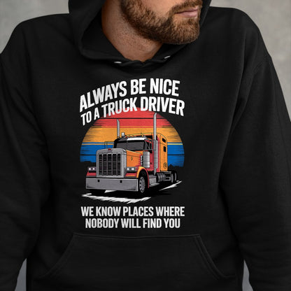 Best Truck Driver Life Shirt, Funny Trucker UnisexT-Shirt/Hoodie/Sweatshirt HLT00 - Best Truck Driver Art for Men Dad Women Trucking CDL Trucker T-Shirt (1)