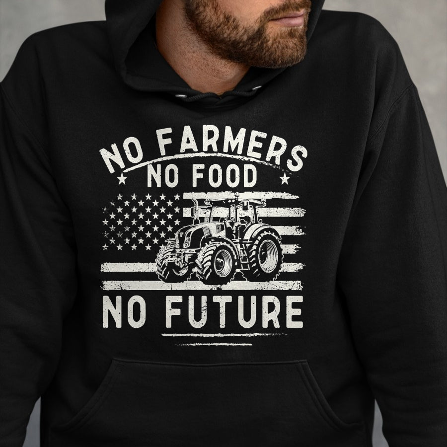 Best Farmer Life Shirt, Funny Farmer UnisexT-Shirt/Hoodie/Sweatshirt HLT00 - Farming Tractors USA Flag No Farmers No Food Farm Patriotic T-Shirt