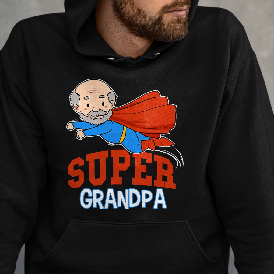 Best Grandpa Shirt, Proud Grandpa Unisex T-Shirt/Hoodie/Sweatshirt HLT00 - Super Grandpa Hero Grandpa Superhero Grandpa T-Shirt