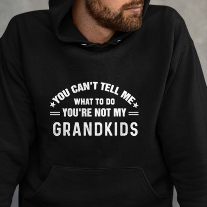Best Grandpa Shirt, Proud Grandpa Unisex T-Shirt/Hoodie/Sweatshirt HLT00 - You Can't Tell Me What To Do You're Not My Grandkids Grandma T-Shirt