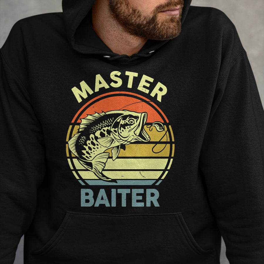 Best Grandpa Shirt, Proud Grandpa Unisex T-Shirt/Hoodie/Sweatshirt HLT00 - Fishing-Shirt Dad Grandpa Master-Baiter Funny T-Shirt