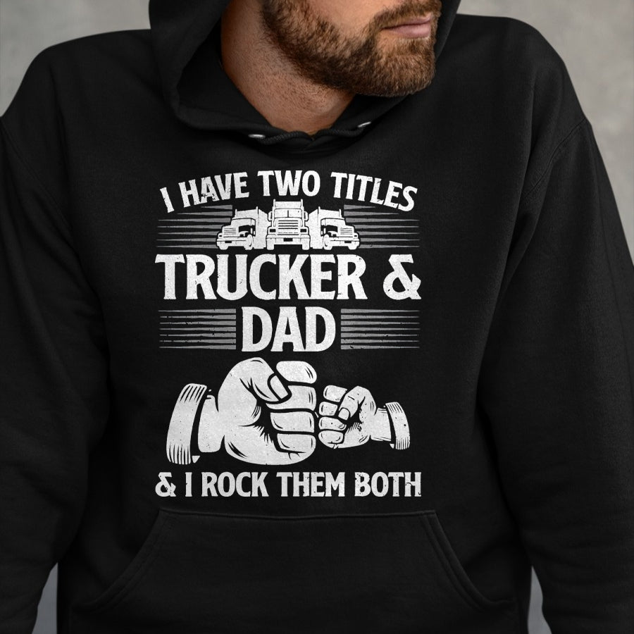 Best Truck Driver Life Shirt, Funny Trucker UnisexT-Shirt/Hoodie/Sweatshirt HLT00 - Funny Truck Driver Art Dad Trucker Men Truck Driving Lover T-Shirt, Men, Black, 3X-Large