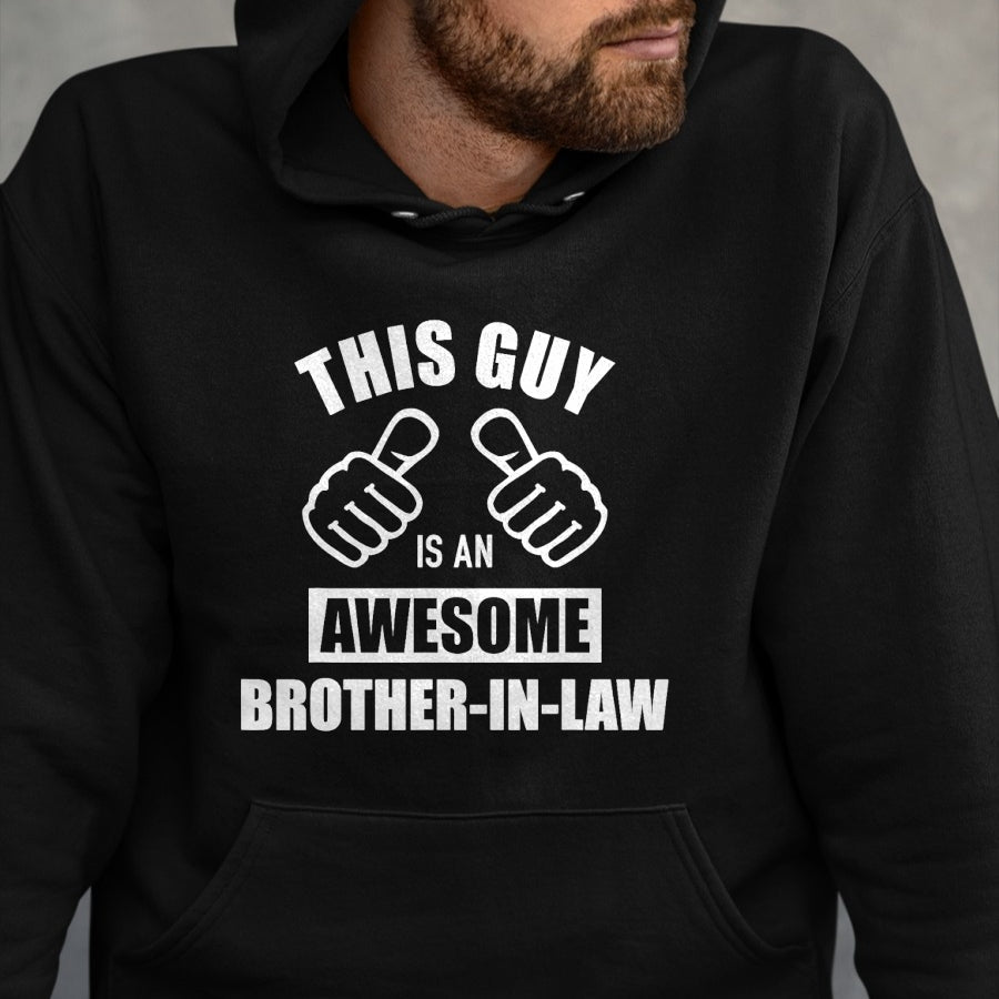 Best Wife Shirt, Wife and Husband Unisex T-Shirt/Hoodie/Sweatshirt HLT00 - This guy awesome brother-in-law from sister-in-law T-Shirt (1)